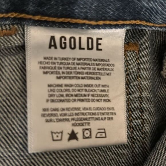 AGOLDE Cooper Cargo in Denim Blue Women's 27 - Picture 8 of 10